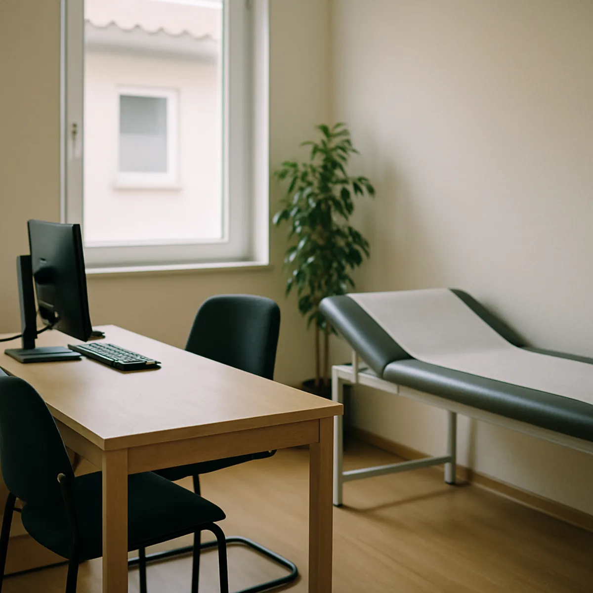 Behandlungszimmer mit Tageslicht
